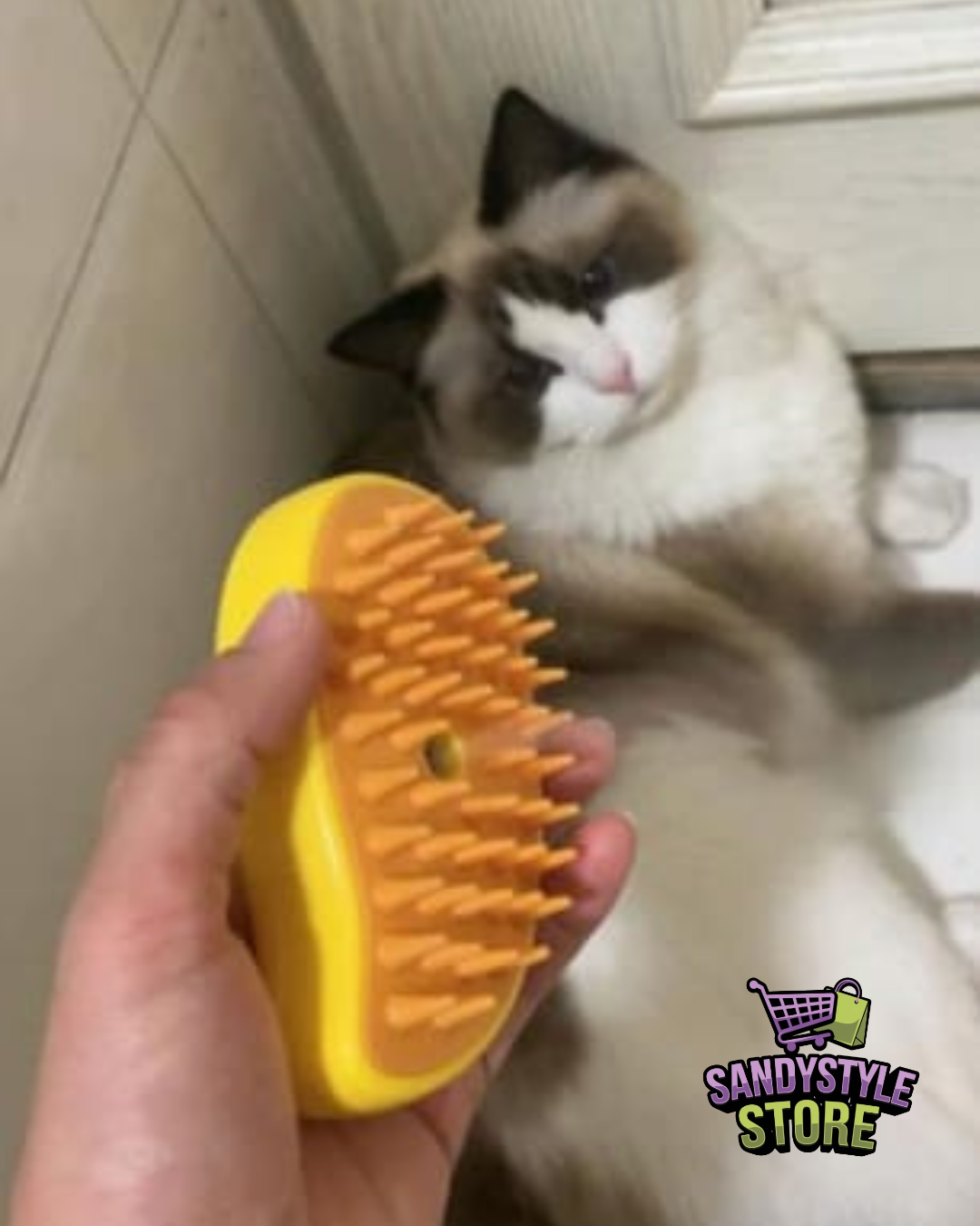 Cepillo de Vapor 3 en 1 para Mascotas